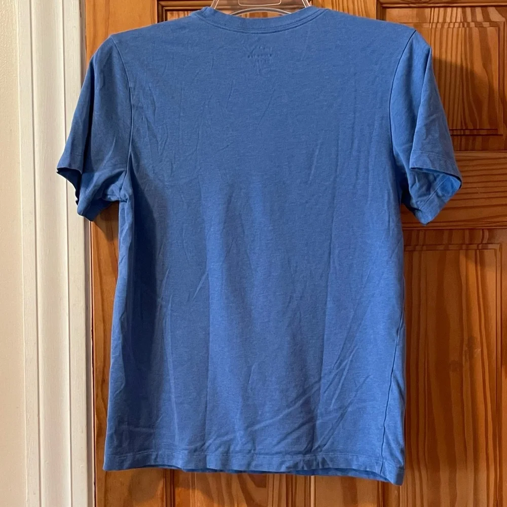 Nike Blue Short Sleeve Tee with Black Logo - Picture 5 of 5